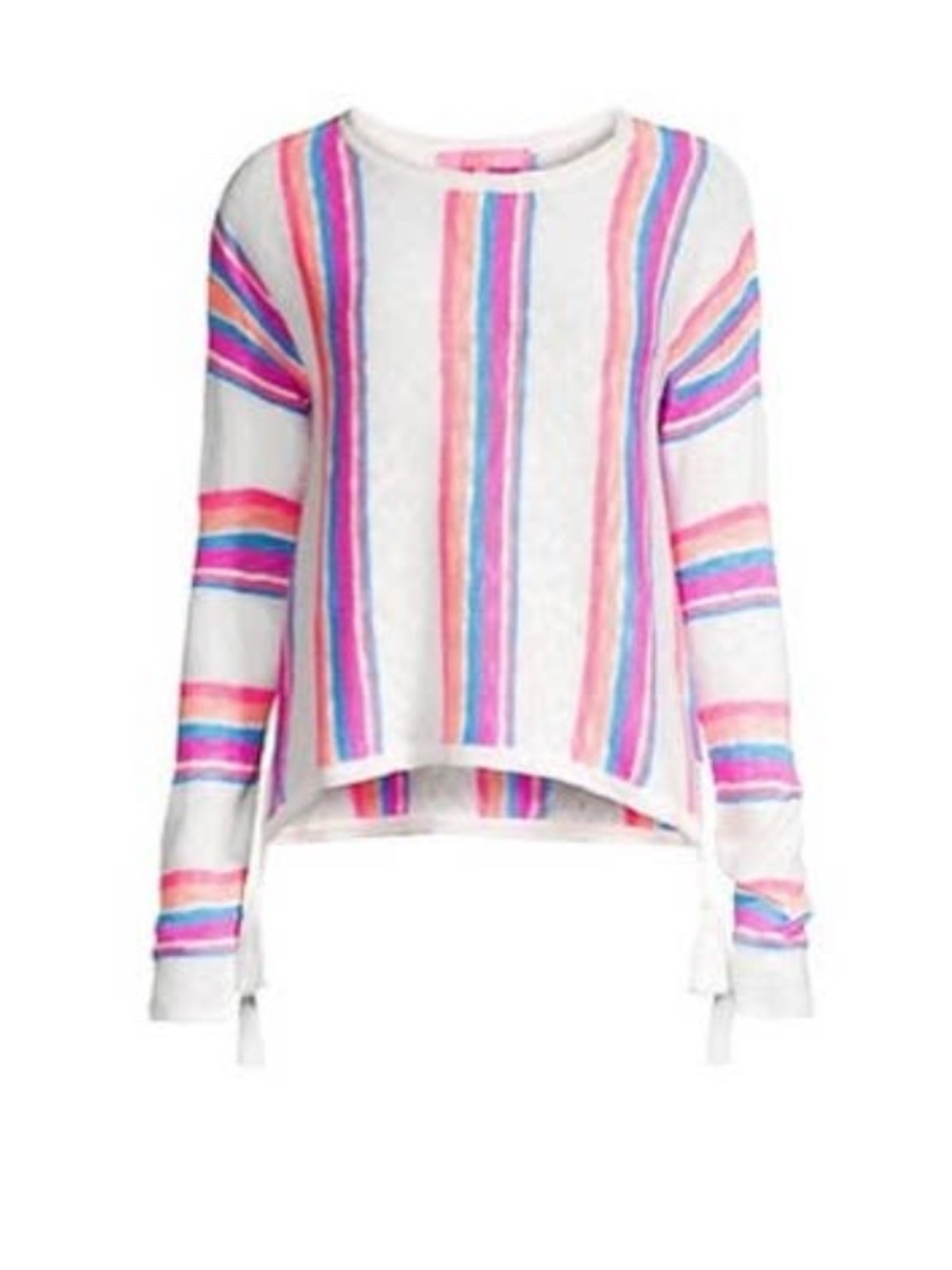 Lilly Pulitzer Rozalia Stripe Cotton Sweater size L nwot